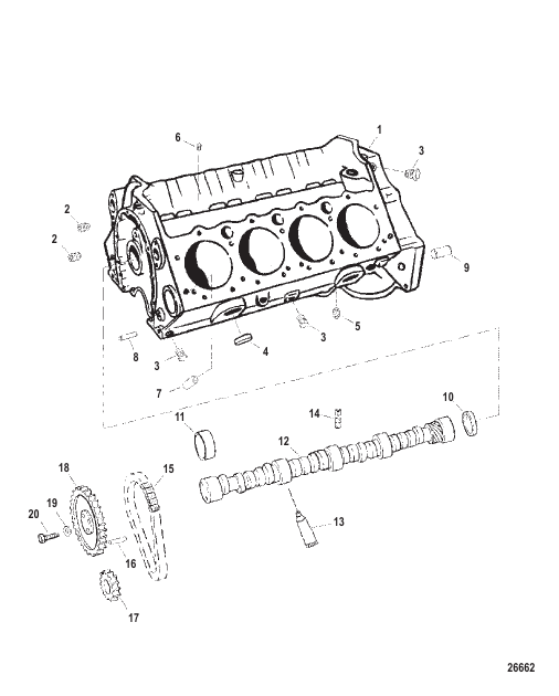 Cylinder Block And Camshaft