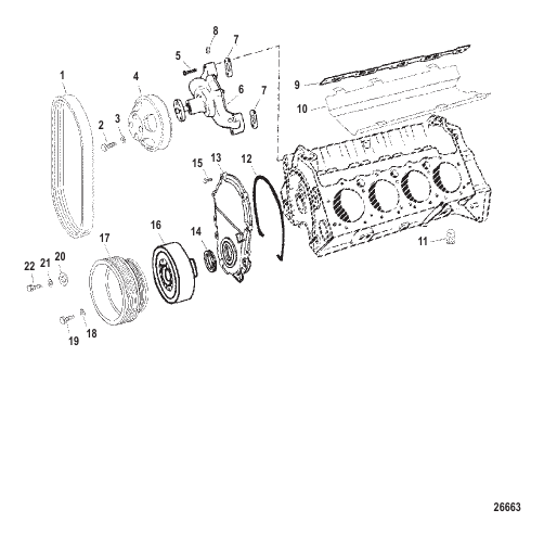 Circulating Water Pump And Front Cover