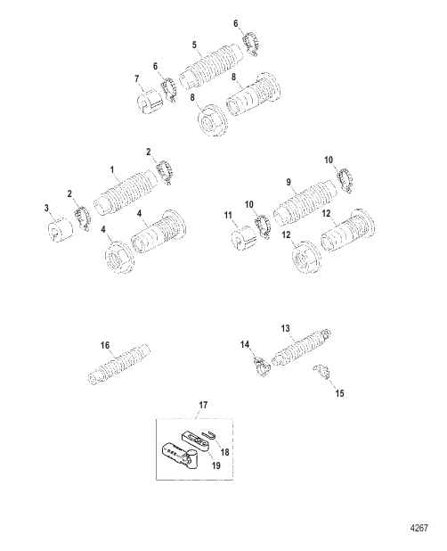 Shift / Throttle / Steering Cable Components