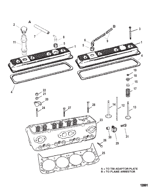 Cylinder Head And Rocker Cover