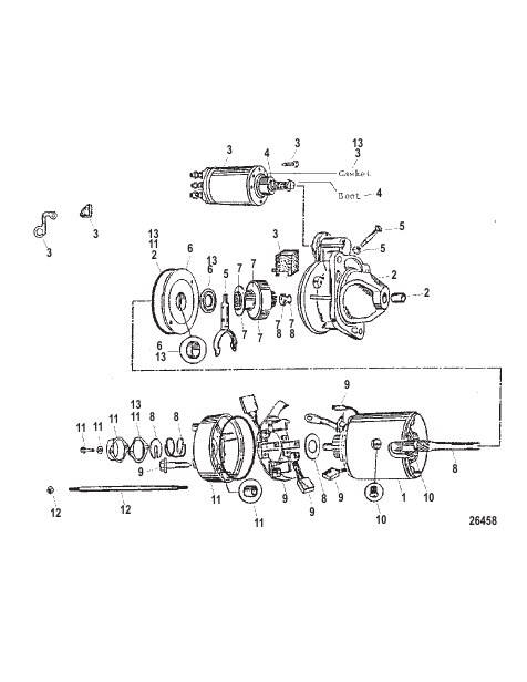 Starter Motor Components (50-808011A 1)