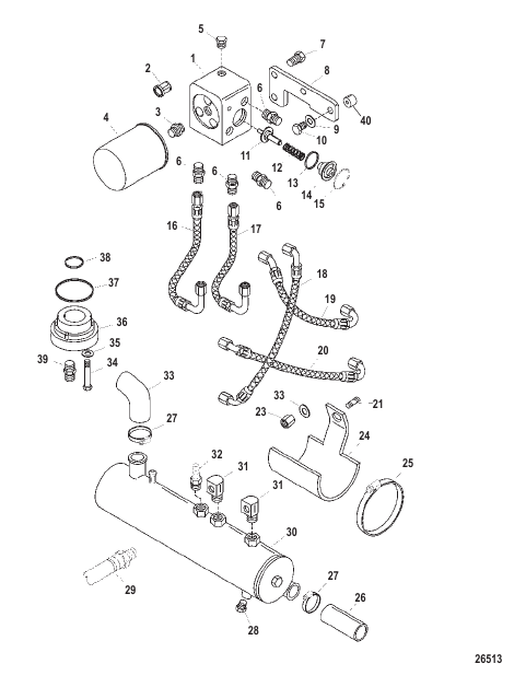 Thermostat Housing And Oil Cooler