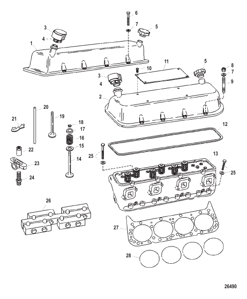 Cylinder Head And Rocker Cover