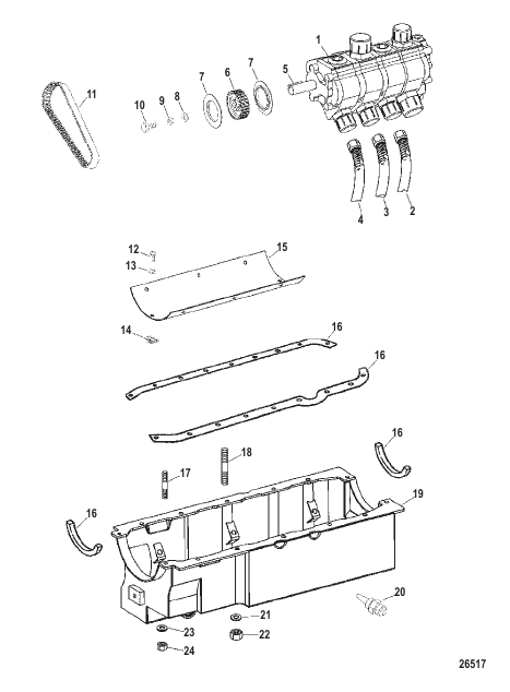Dry Sump Pan And Oil Pump