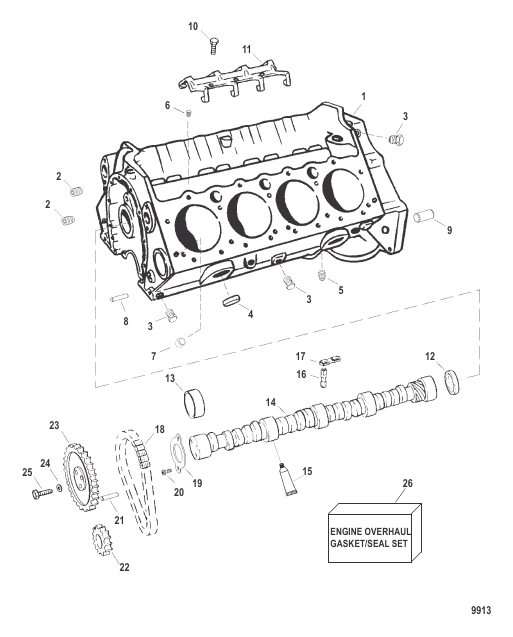 Cylinder Block And Camshaft