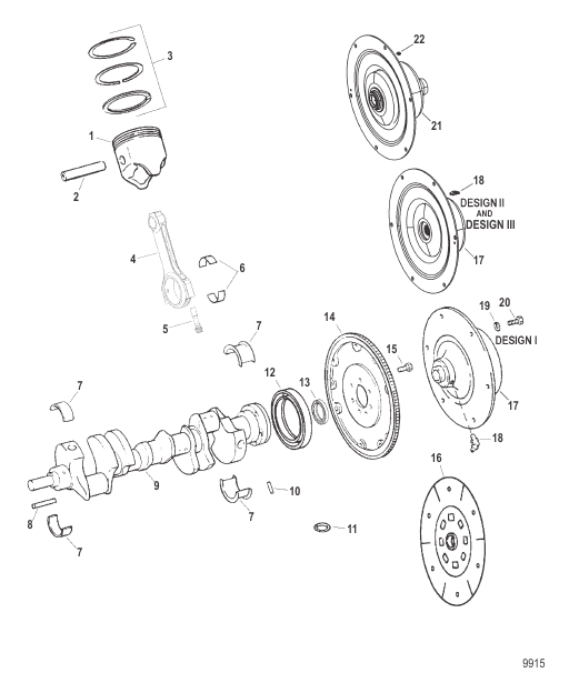 Crankshaft / Piston And Coupler Components