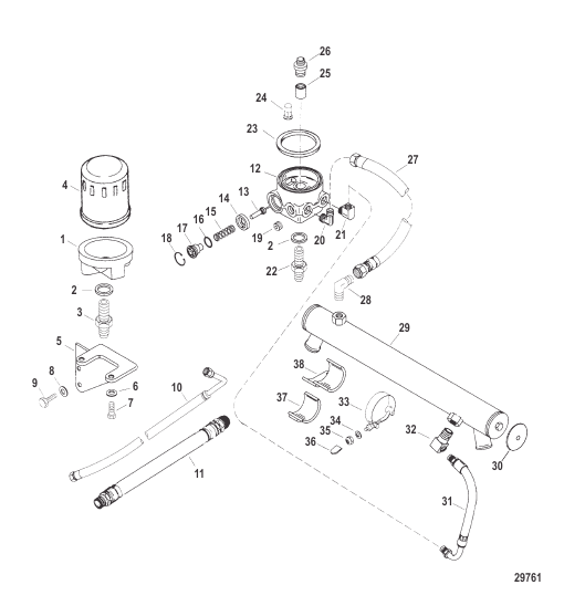 Oil Cooler And Oil Filter (Engine)