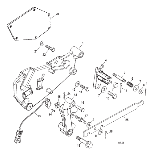 Shift Bracket Components (Bravo - Design II)