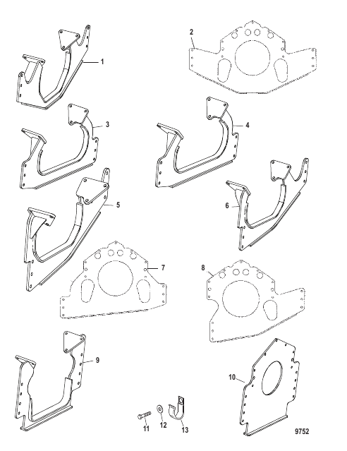 Mount Plates - Engine