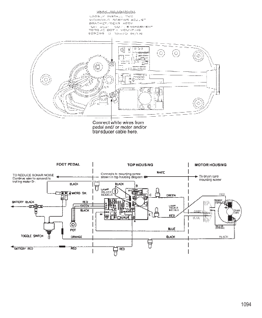 Wire Diagram (Model TE754V) (12 Volt)