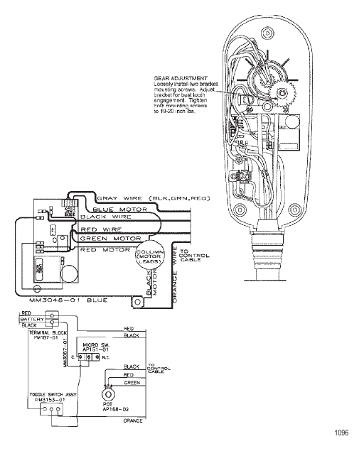 Wire Diagram (Model TE784V) (36 Volt)