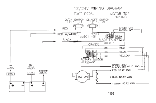 Wire Diagram (Model 667) (24 Volt)