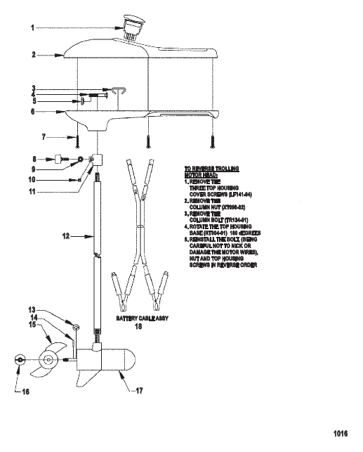 Complete Trolling Motor (Model ET22) (12 Volt)