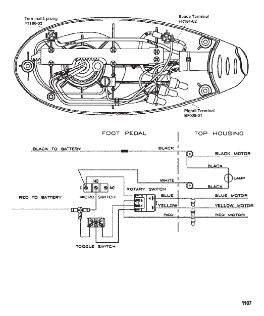 Wire Diagram (Model EF54P) (12 Volt)