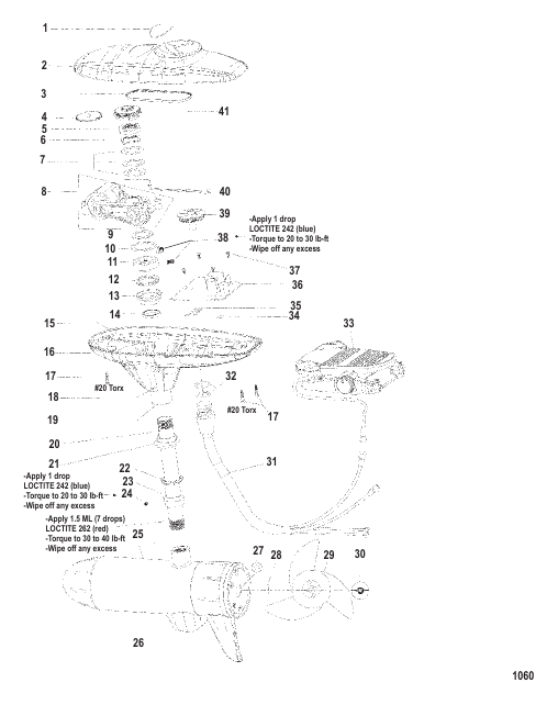 Complete Trolling Motor (Model EX71SP) (PinPoint) (24 Volt)