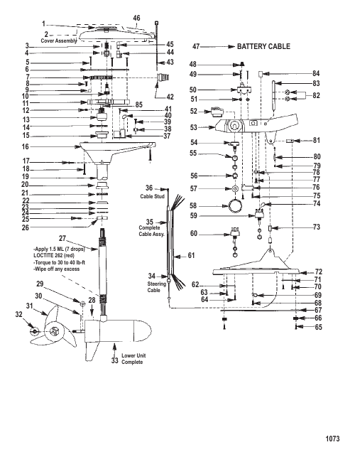 Complete Trolling Motor (Model GWF67V) (24 Volt)
