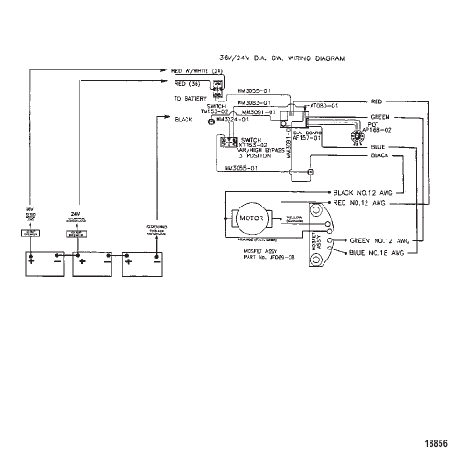 Wire Diagram (Model GWB75V / GWT75V)