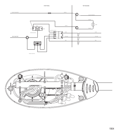 Wire Diagram (Design I - Lighted Version Model BD1236)