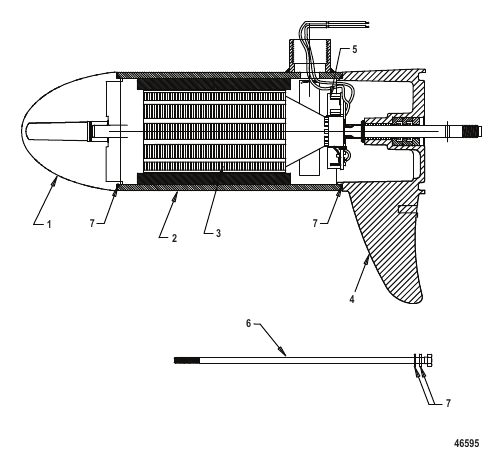 Lower Unit Assembly (75# - 5 Speed) (879345T85)