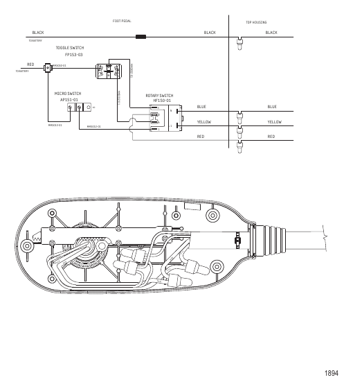 Wire Diagram (Model MP4300) (12 Volt)