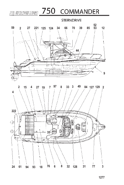 MODEL 750 COMMANDER (Sterndrive)