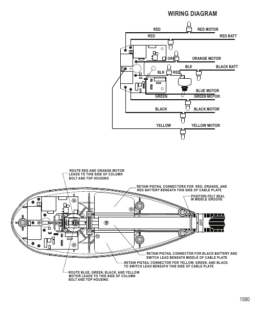 Wire Diagram (Model TT4800) (12 Volt)