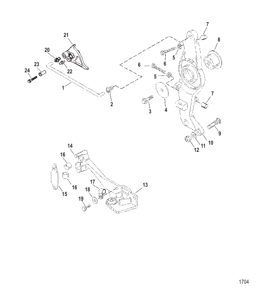 Throttle Lever And Throttle Cam Assembly