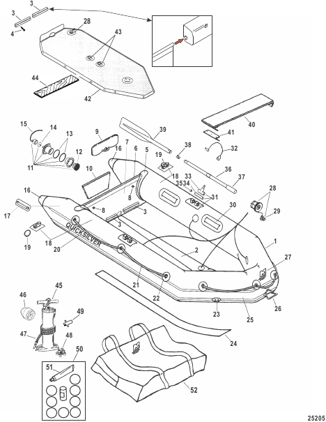 Quicksilver Air Deck Models (White)