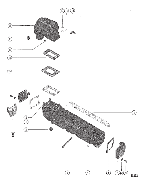 EXHAUST MANIFOLD AND EXHAUST ELBOW