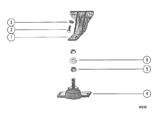 ENGINE MOUNTING (STERN DRIVE)