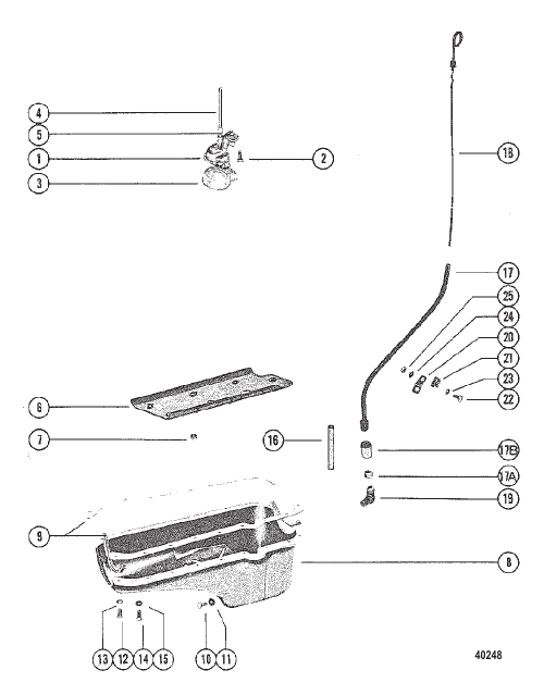 OIL PAN AND OIL PUMP