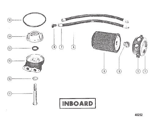 REMOTE OIL FILTER (INBOARD)