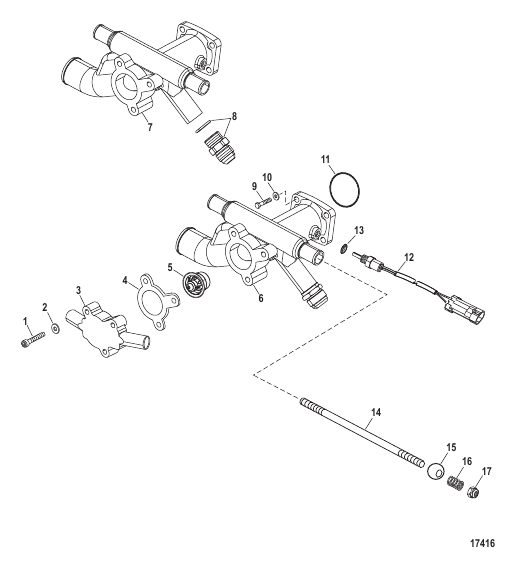 Cooling Components (Water Thermostat Housing)
