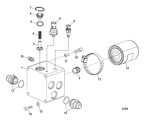 Oil Filter Adaptor And Components