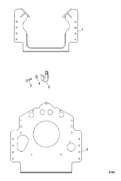 Mount Plates (Engine) (Design I)