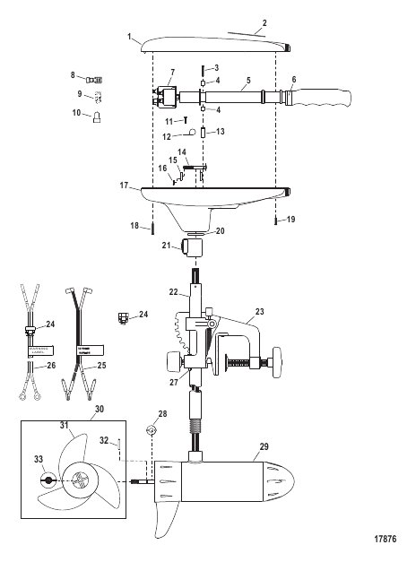 Complete Trolling Motor (Model T46) (12 Volt)