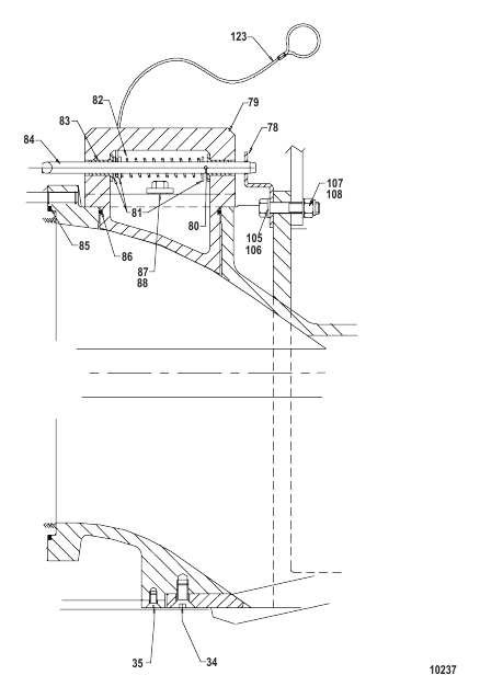 Inspection Cover and Trim Plate (Cross Section B)
