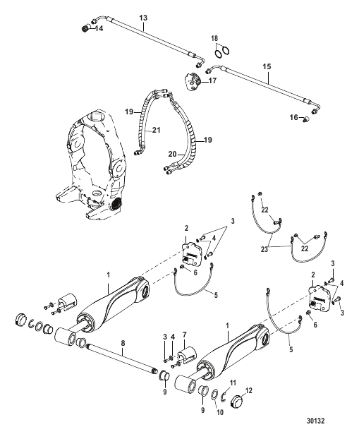 Trim Cylinders and Hydraulic Hoses