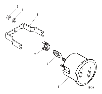 Gauge and Mounting Hardware Oil Pressure