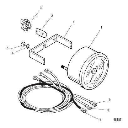 Gauge and Mounting Hardware Tachometer (895283 Series)