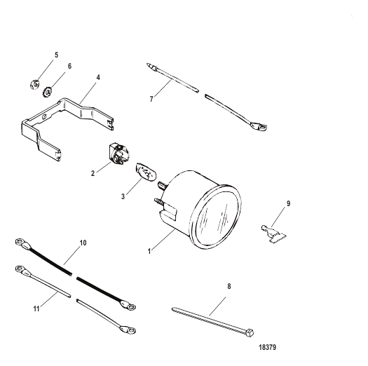 Gauge and Mounting Hardware Water Temperature (Diesel)