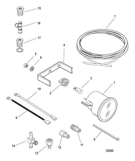 Gauge and Mounting Hardware Water Pressure(2-30 PSI)