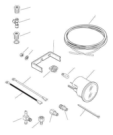 Gauge and Mounting Hardware Water Pressure(2-40 PSI)