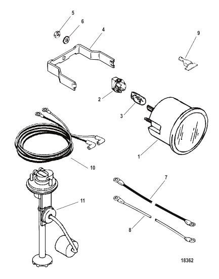 Gauge and Mounting Hardware Oil Level (895290 Series)