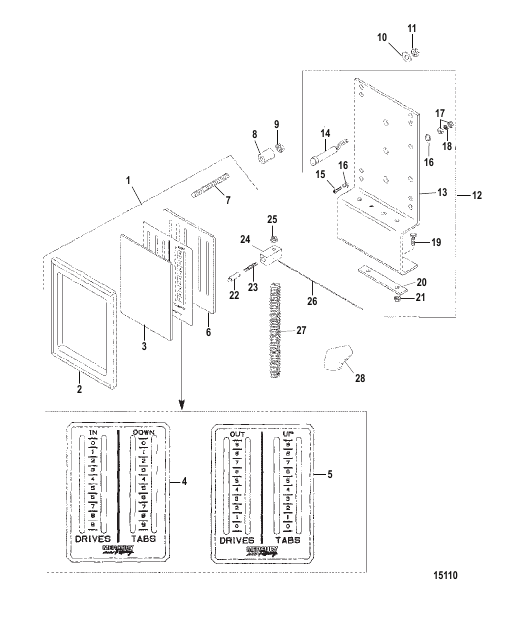 Trim Position Indicator (4 Cable)