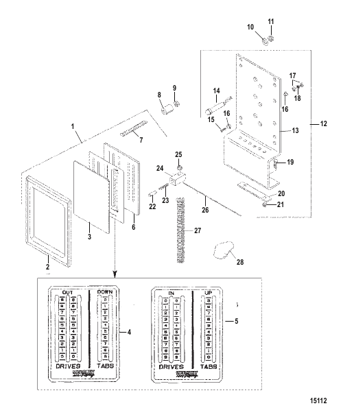Trim Position Indicator (5 Cable)