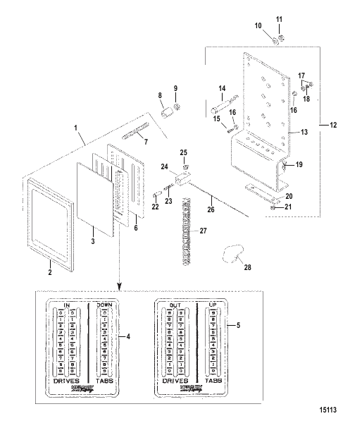 Trim Position Indicator (5 Cable)