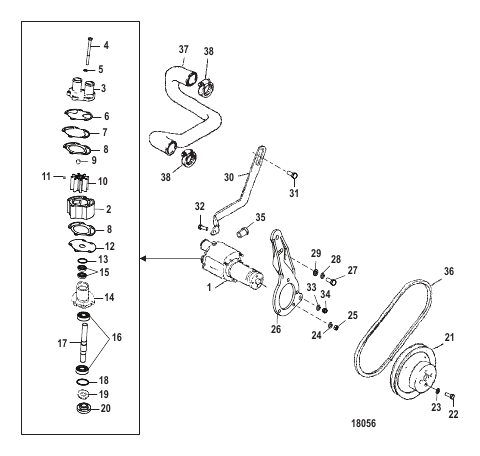 Sea Water Pump Assembly