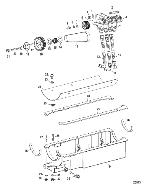 Oil Pan And Oil Pump