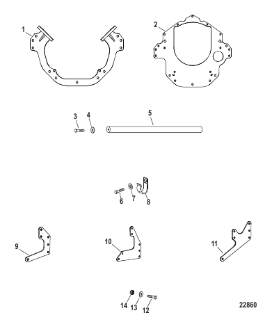 Mount Plates (Engine) (Design II)